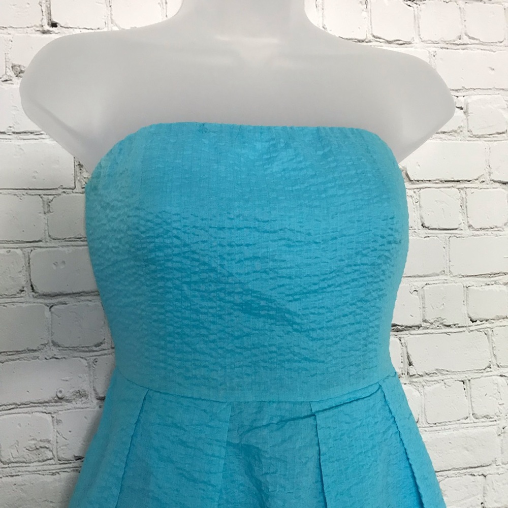 J. Crew Seersucker strapless dress - Picture 7 of 7